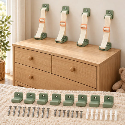 Furniture Anchor Strap Kit — in use