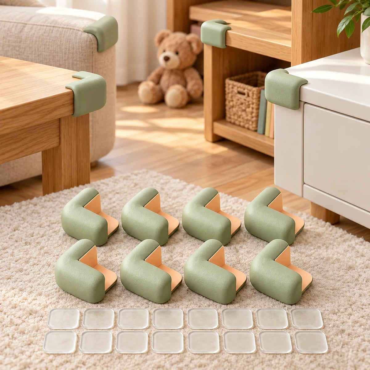 Soft Corner Guard Set — in use