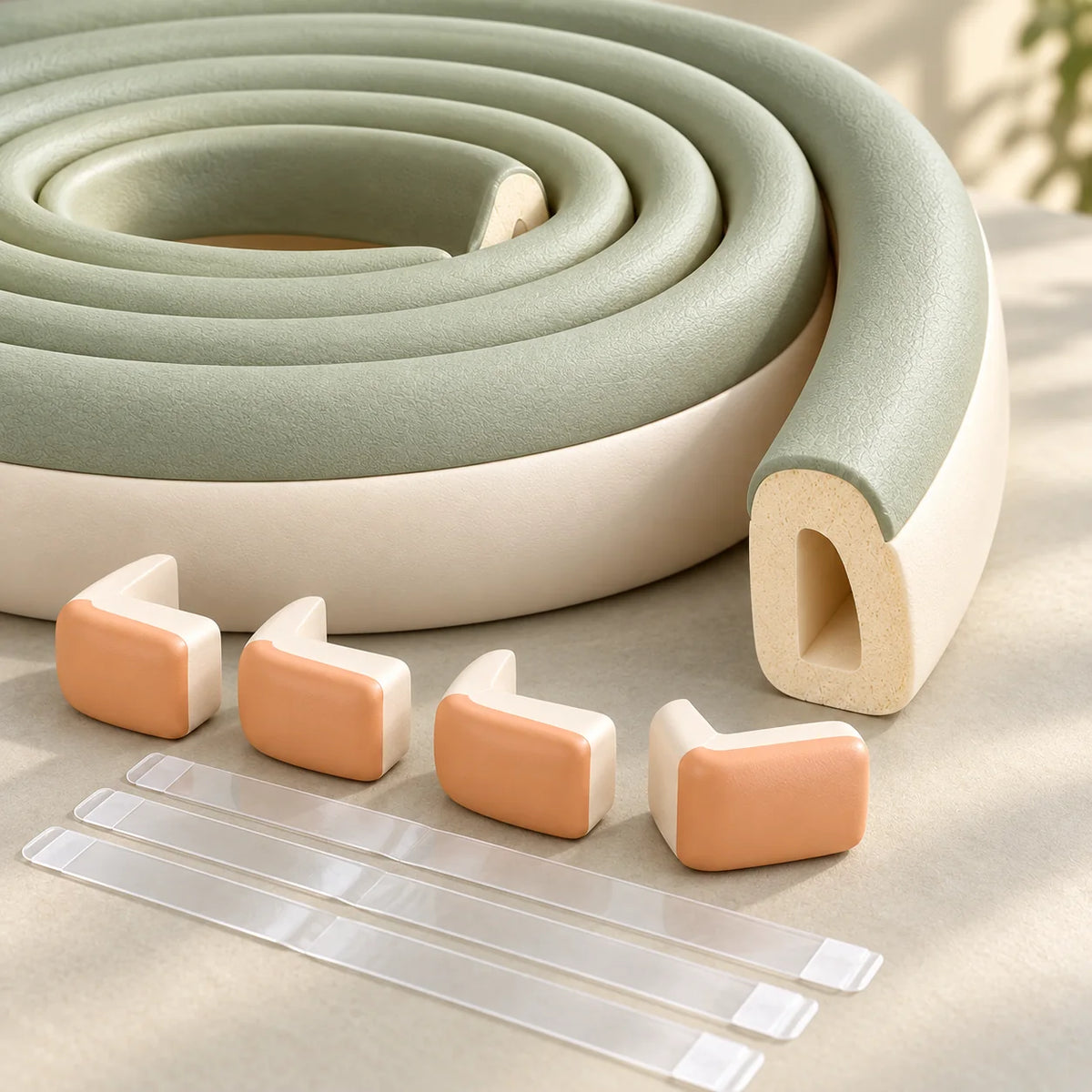 Table Edge Cushion Roll — detail
