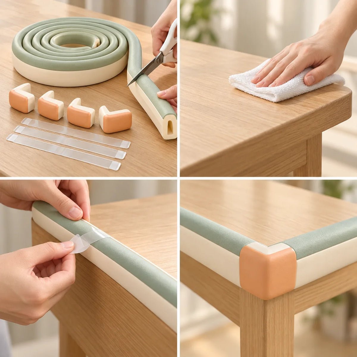 Table Edge Cushion Roll — function